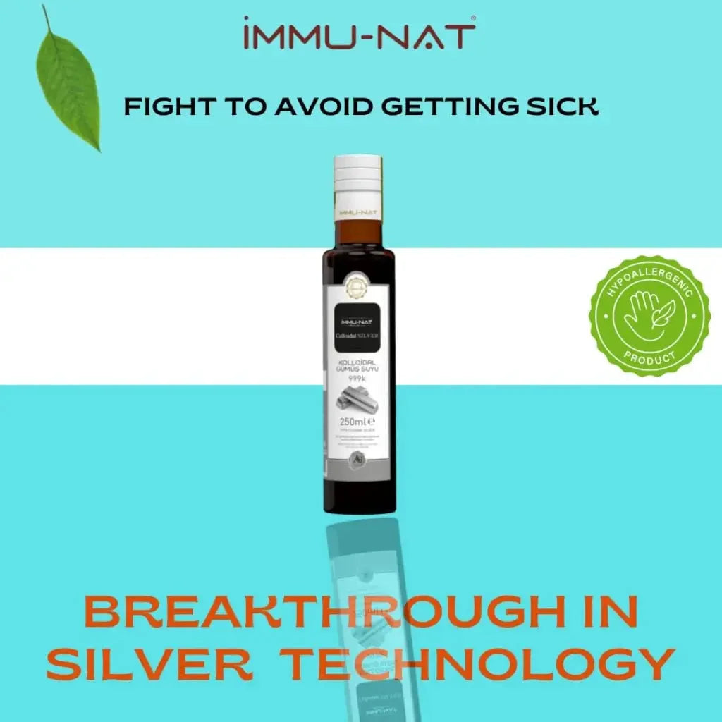 Immu-nat colloidal silver liquid water 10ppm - 250