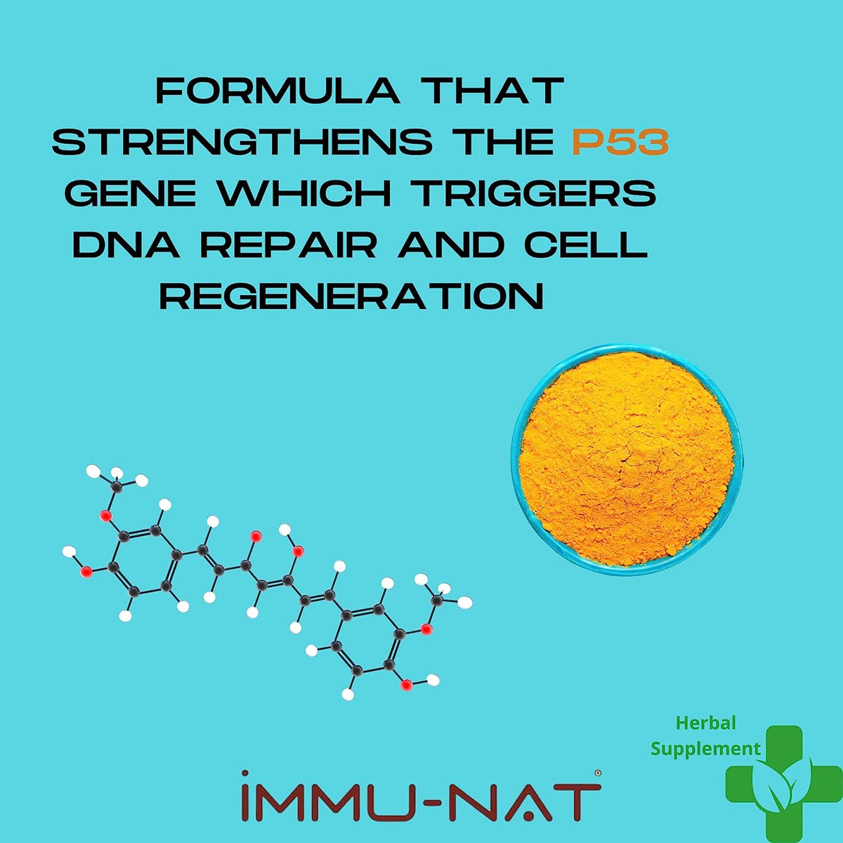 Immu-nat turmeric curcumin-p53 liquid extract - 250