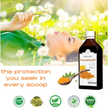 Immu-nat turmeric curcumin-p53 liquid extract - 250